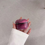 Coque AirPods LUCIØLE Rose — de jour, translucide